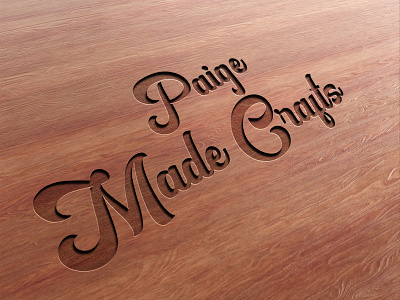 I will amazing wood text logo design