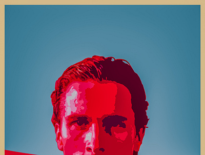 Patrick Bateman 90s american psycho fit graphicdesign patrick bateman poster poster design