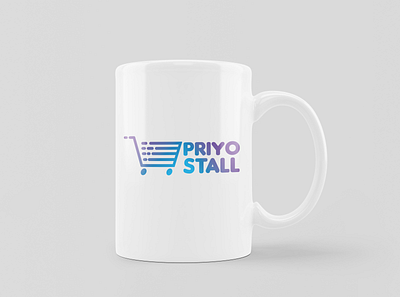 Priyo Stall branding design icon illustration illustrator logo