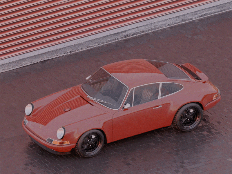 Porsche inflate 3d 3danimation 3dart abstract art blender motiongraphics porsche porsche 911 render surreal
