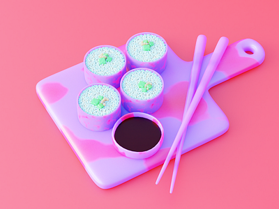 Sushiko 3D illustration