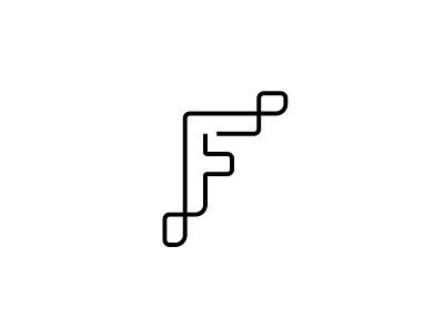 Icon - F design graphic design icon typography vector