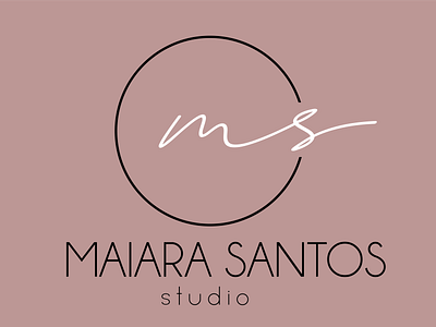 Studio Maiara Santos | Branding branding elegant design feminine feminine logo illustrator logo minimalist logo pink