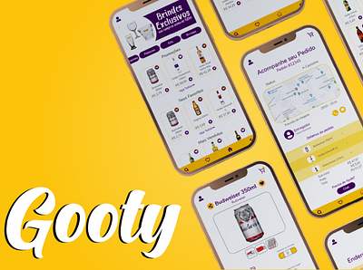 Gooty - Drink Delivery App app app design ui ui design ux ux design