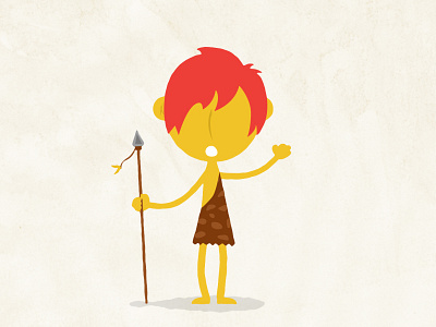 Hunter cavemen character hunter illustration
