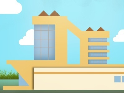 Office Building design illustration