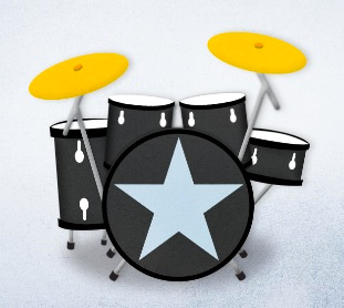 Drums design illustration