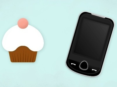 Cupcakes & Cell Phones explainer video illustration