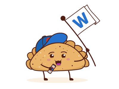 Ready For Opening Day! baseball beer cubs cute empanada hello illustration win