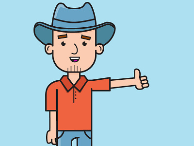Thumbs Up! character cowboy person