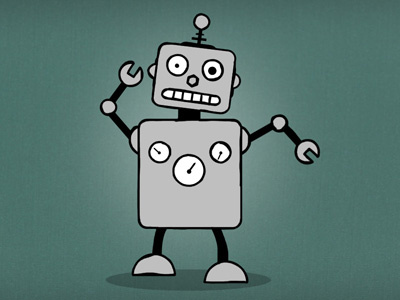 Crazy Robot illustration robot