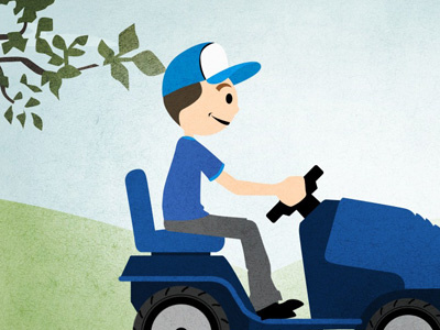 Lawn Care explainer video illustration