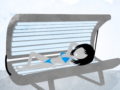 Getting A Tan explainer video illustration