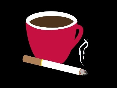 Coffee & Cigarettes explainer video illustration