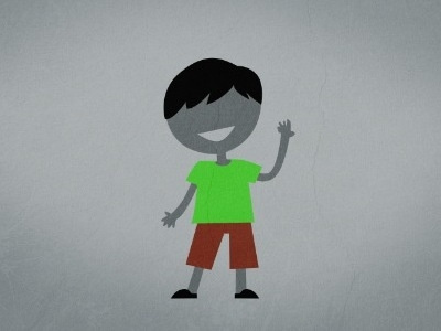 Kid character explainer video illustration