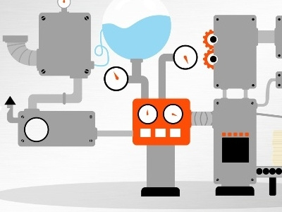 Crazy Machine explainer video illustration