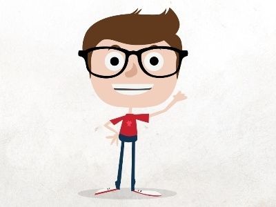 Nerdy Kid character illustration