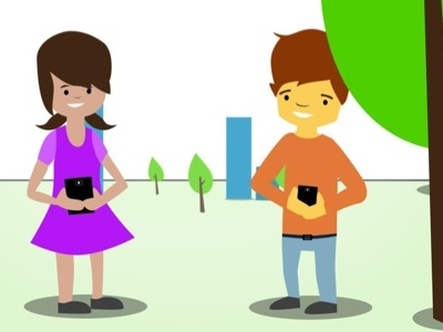 Kids Love To Text explainer video illustration