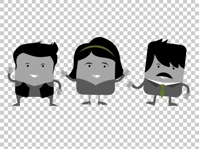 Little Square People explainer video illustration