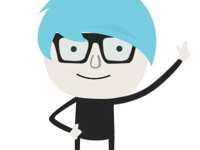 Blue Guy character illustration