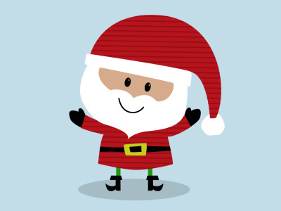 Santa character christmas illustration santa