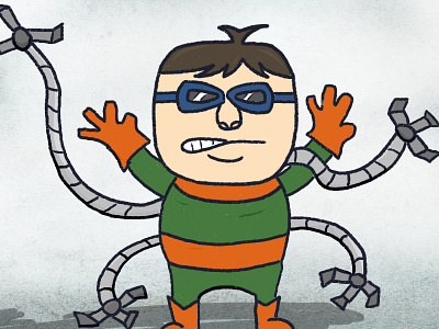 Doc Ock doodle villain