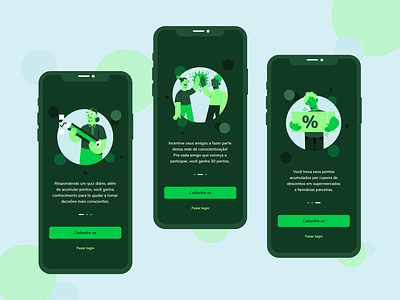 Onboarding Illustrations - Recycling App design illustration interface onboarding onboarding illustration onboarding screen onboarding ui ui ui design uidesign