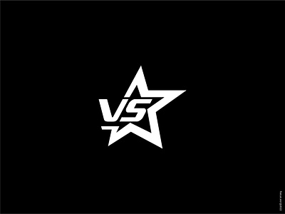 VS Stars Logo abstract logo branding design graphic design illustration letter vs logo logotype minimal logo star logo stars logo vector vs logo