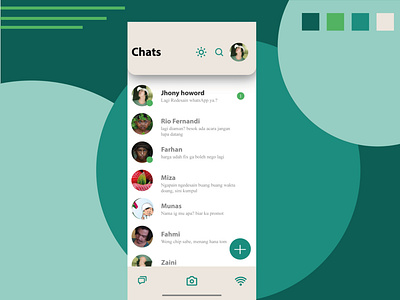 Desain Mobile Chats app branding design grid landingpage ui ux vector