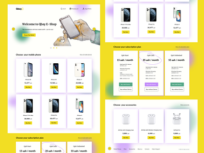 E-commerce website UI