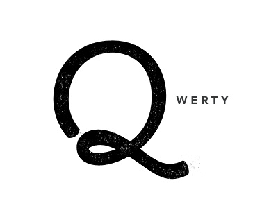 Just Qwerty qwerty script typography