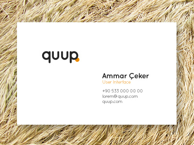 Card business business card card cards quup