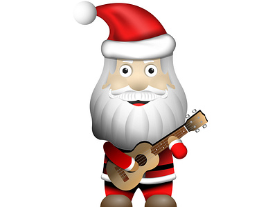 Claus playing ukulele guitar