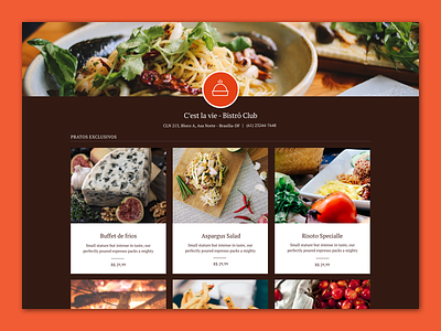 Yummmy - Brownie Theme design food menu ui ux web