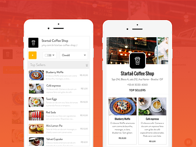 Yummmy Pro food menu mobile restaurant startup ui ux yummmy