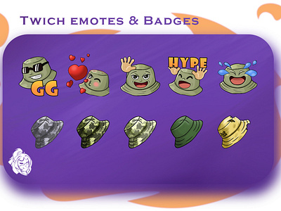 Twitch emotes and badges