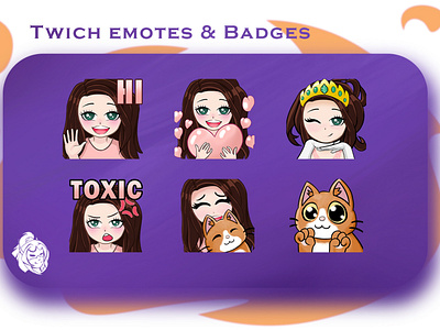 Twitch emotes and badges