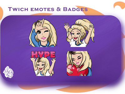 Girl`s emotes