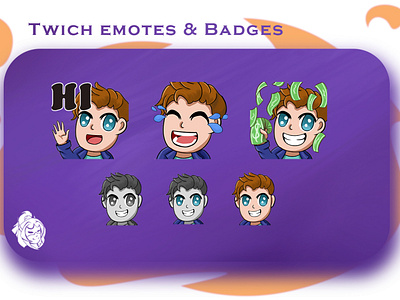 Twitch emotes and badges by Igor on Dribbble