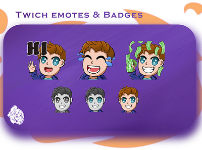 Twitch emotes and badges badge badges emoji emoji set emote emoteart emotes emoteset illustration twitch twitchemotes