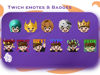 Twitch emotes and badges