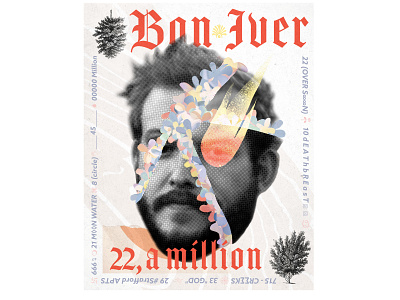 Fan Poster - Bon Iver adobe bon iver canadian art design illustration illustrator photoshop