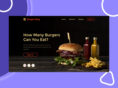 Burger king branding design web