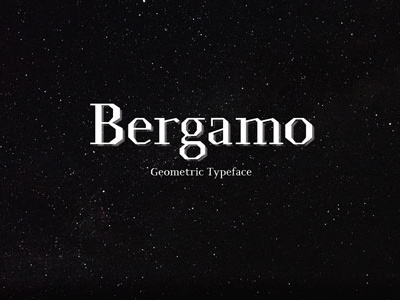 Bergamo Free Font bergamo font free typeface