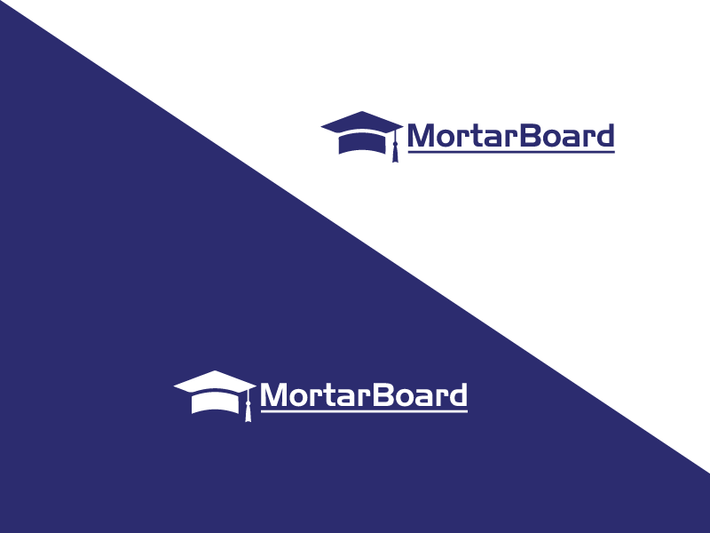 mortarbord design logo logo design