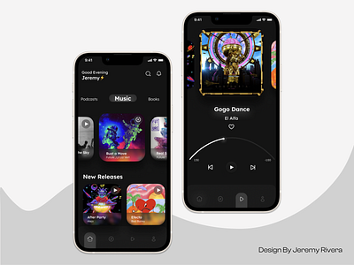 Music/AudioBook Streaming Service - Mobile App UX/UI