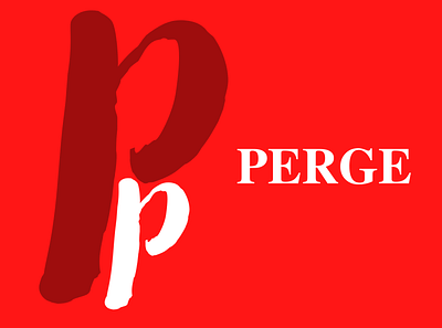 PERGE design logo tasarı