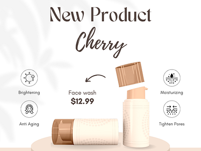 Cherry Cosmetic Content Design branding content design design graphic design logo tasarı