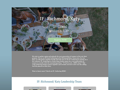 Dribbble Ifkaty blue conference feminine gathering green if ui ux web design women