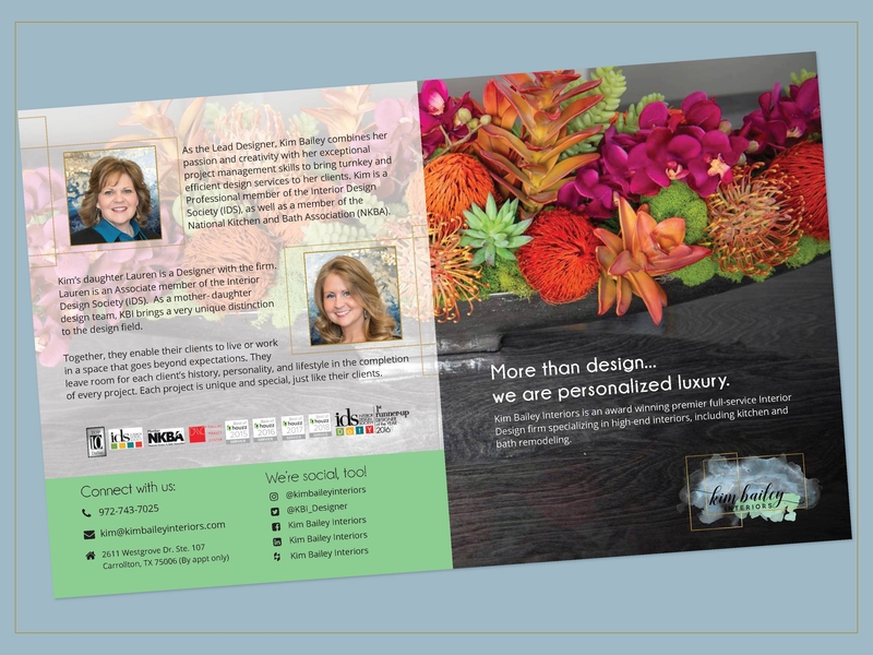 Marketing Brochure Interior Designer By Jennifer Slayton On